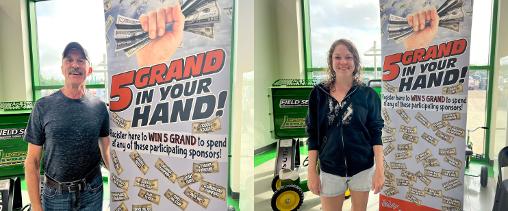 Congratulations to our Winners of 5 Grand in Hand!